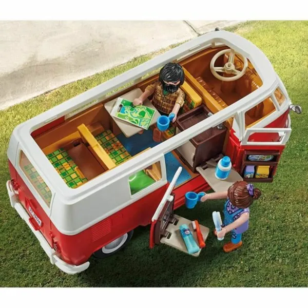 Transportlīdzekļu Rotaļu Komplekts Playmobil 70176 Volkswagen T1 Bus Sarkans