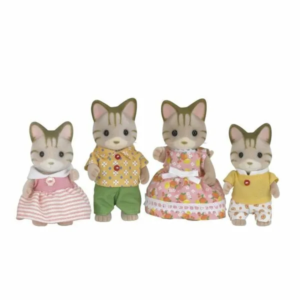 Rotaļu figūras Sylvanian Families Striped Cat Family