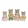Rotaļu figūras Sylvanian Families Striped Cat Family