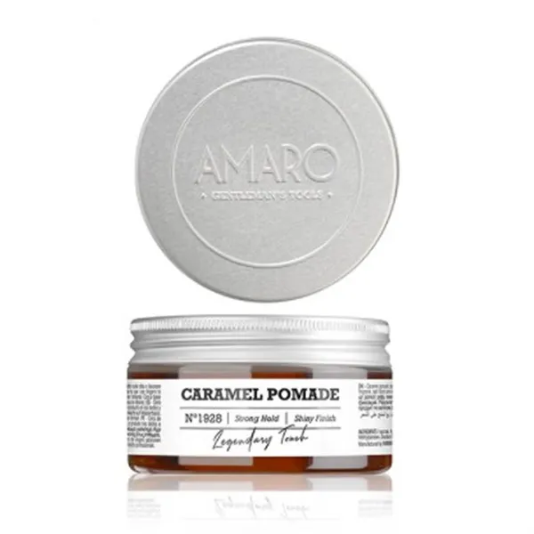 Farmavita Amaro Caramel Pomade Strong Hold Nº1928 Shiny Finish 100ml