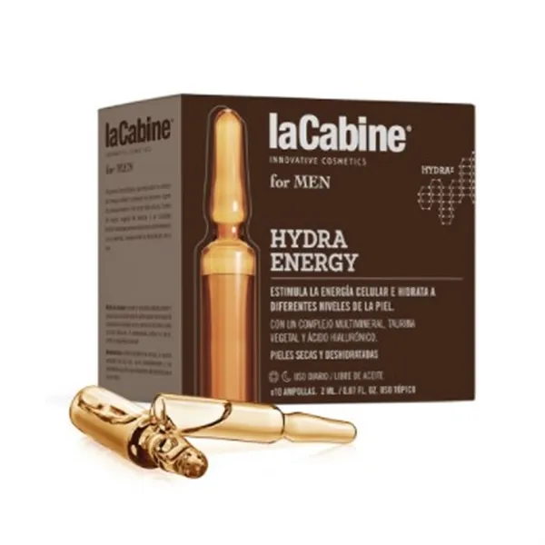 La Cabine For Men Hydra Energy Ampoules 10x2ml