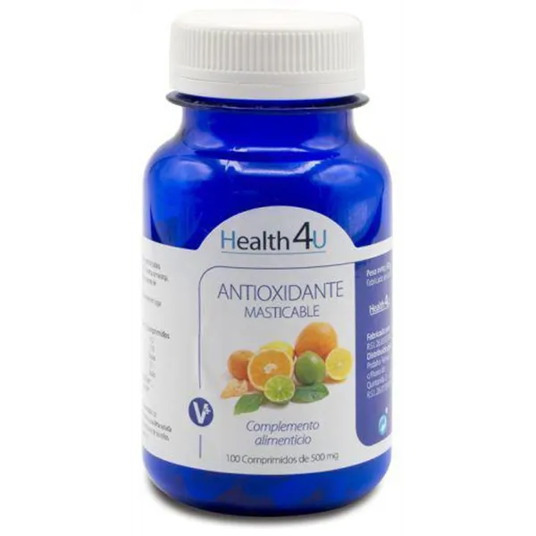 H4u Antiox Masticable 100 Comprimidos De 500 Mg