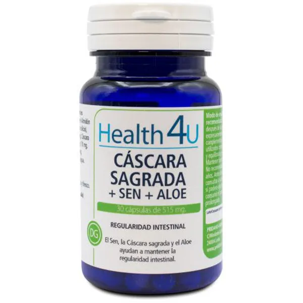 H4u Cáscara Sagrada Sen Aloe 30 Cápsulas De 515 Mg