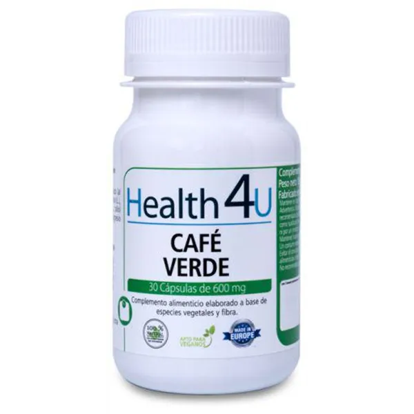 H4u Café Verde 30 Cápsulas De 495 Mg