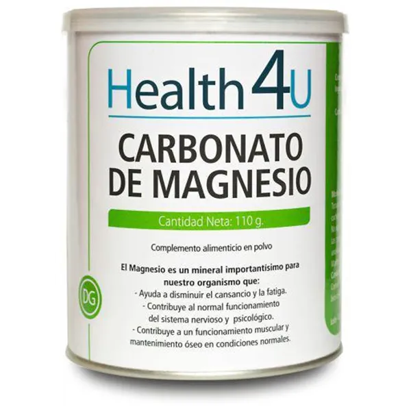 H4u Carbonato De Magnesio 110g En Polvo