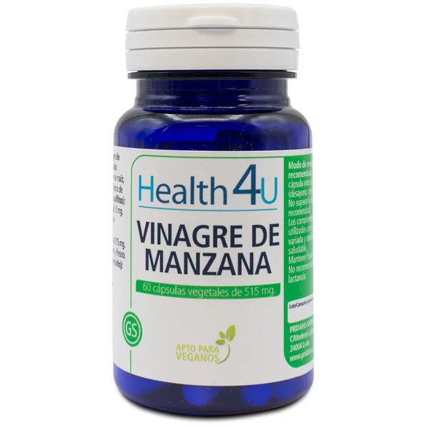 H4u Vinagre De Manzana 60 Cápsulas Vegetales De 515 Mg