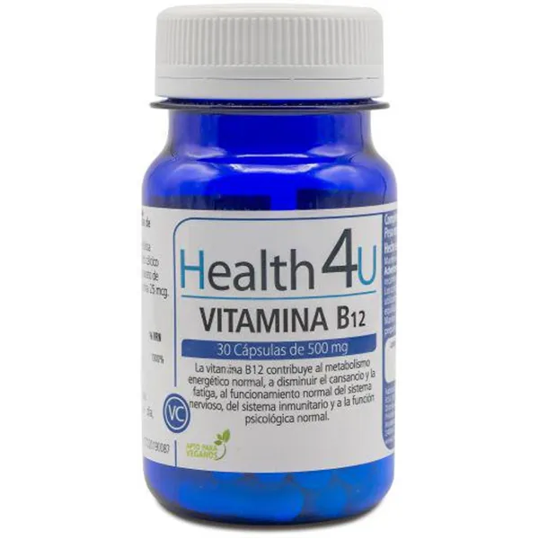 H4u Vitamina B12 30 Cápsulas De 500 Mg