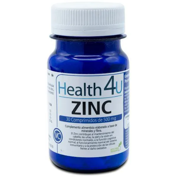 H4u Zinc 30 Comprimidos De 500 Mg