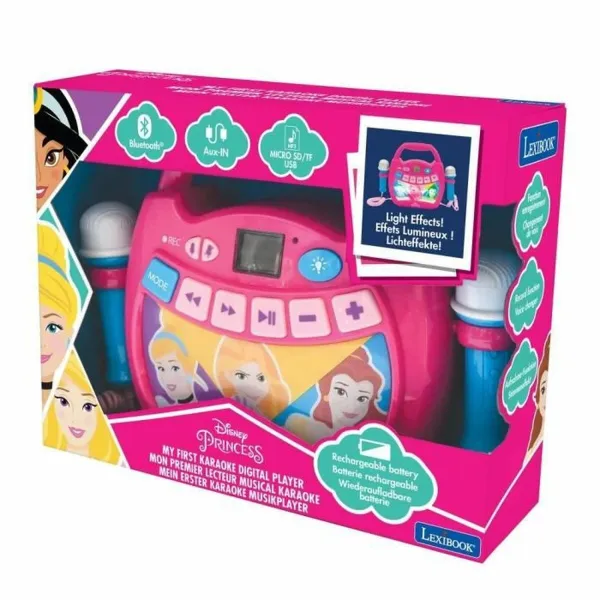 Bluetooth-kaiutin karaokemikrofonilla Lexibook PRINCESA DE DISNEY