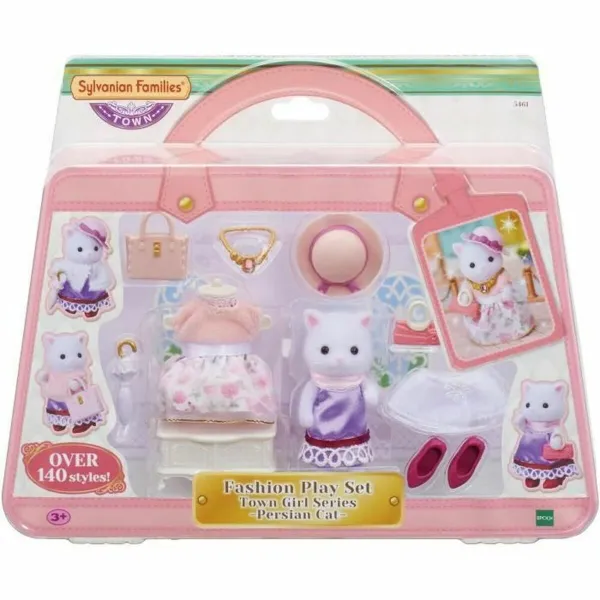 Leļļu Komplekts Sylvanian Families The Fashion Suitcase And Big Sister Persian Cat
