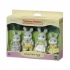 Nukkesetti Sylvanian Families Family Gray Rabbit