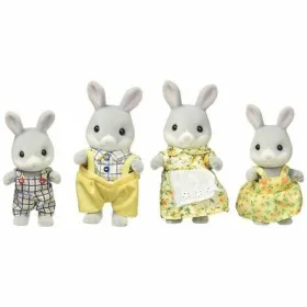 Nukkesetti Sylvanian Families Family Gray Rabbit