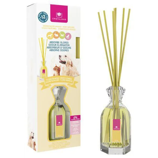 Cristalinas Mascotas Ambientador Mikado 0 Flores Blancas 90ml