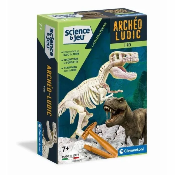 Ekskavācijas Spēle Clementoni T-Rex fosforescente