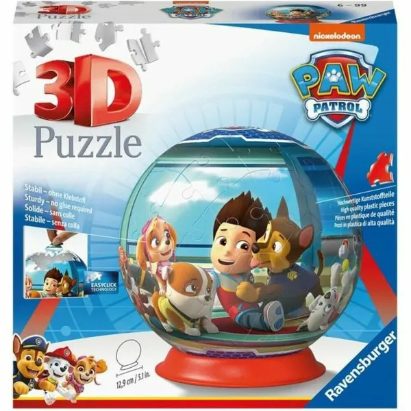 3D-palapeli Ravensburger Paw Patrol 72 Kappaletta