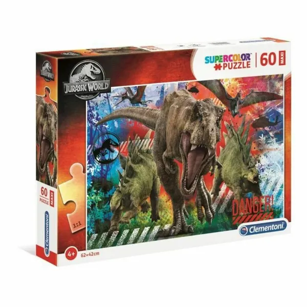 Dėlionė Clementoni Jurassic World 68 x 48 cm 60 Dalys