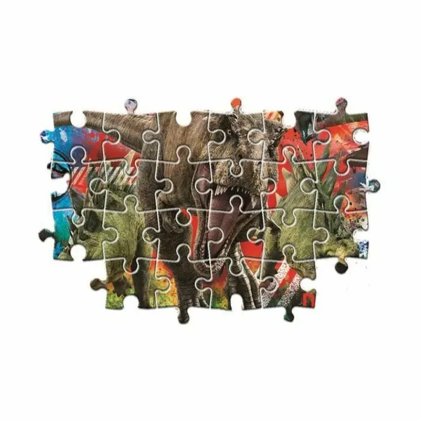 Puzle un domino komplekts Clementoni Jurassic World 68 x 48 cm 60 Daudzums