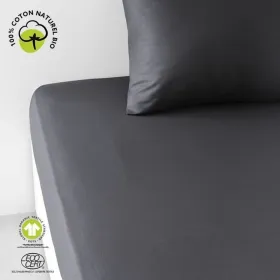 Fitted bottom sheet TODAY Black 180 x 200 cm
