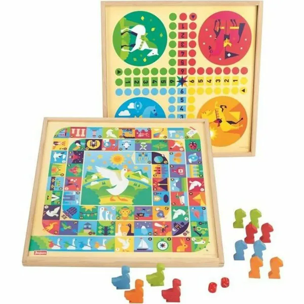 Настольная игра Jeujura Game of goose and small horses 33 x 33 x 2 cm