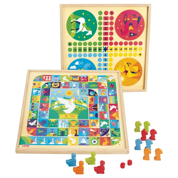 Настольная игра Jeujura Game of goose and small horses 33 x 33 x 2 cm