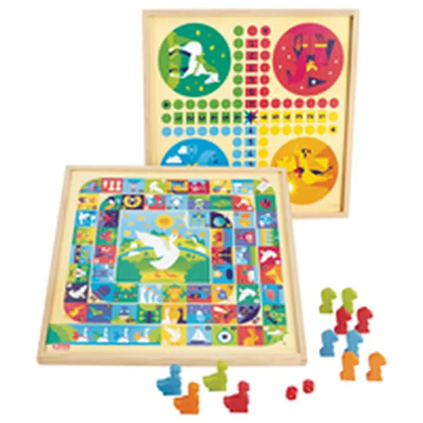 Настольная игра Jeujura Game of goose and small horses 33 x 33 x 2 cm