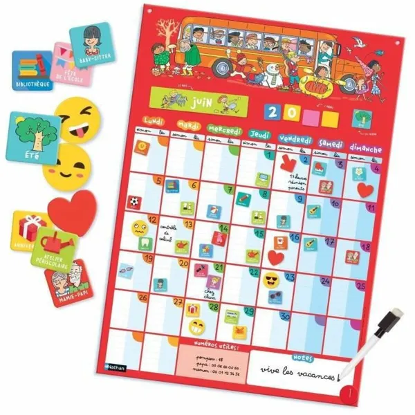 Spēlētāji Nathan My Perpetual Magnetic Calendar