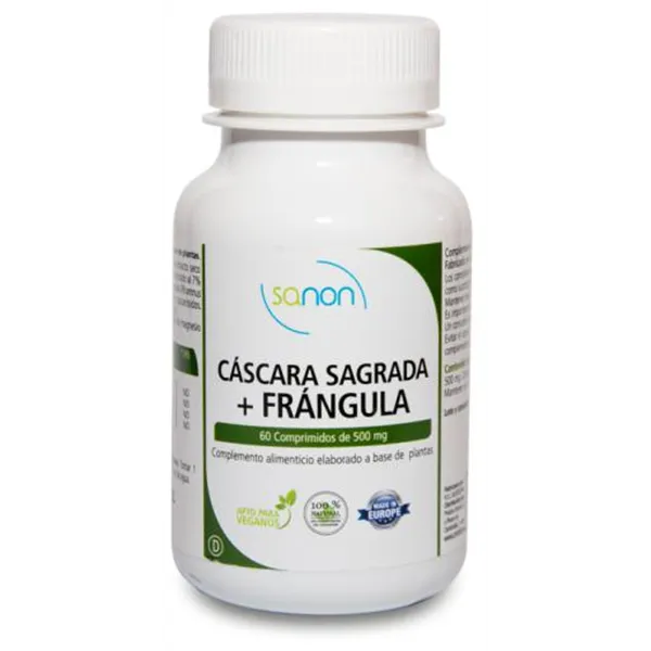 Sanon Cáscara Sagrada Frángula 60 Comprimidos De 500 Mg