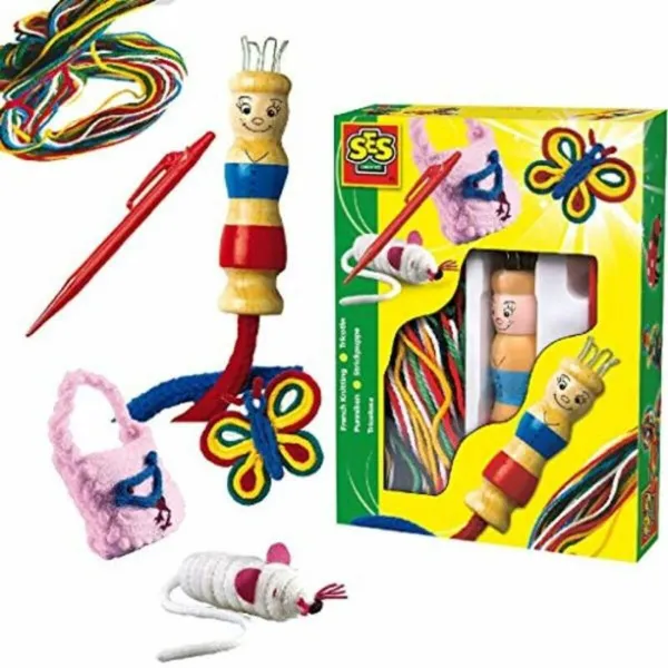 Izglītojošā Spēle SES Creative Tricotin  With yarns of different colors Daudzkrāsains (1 Daudzums)
