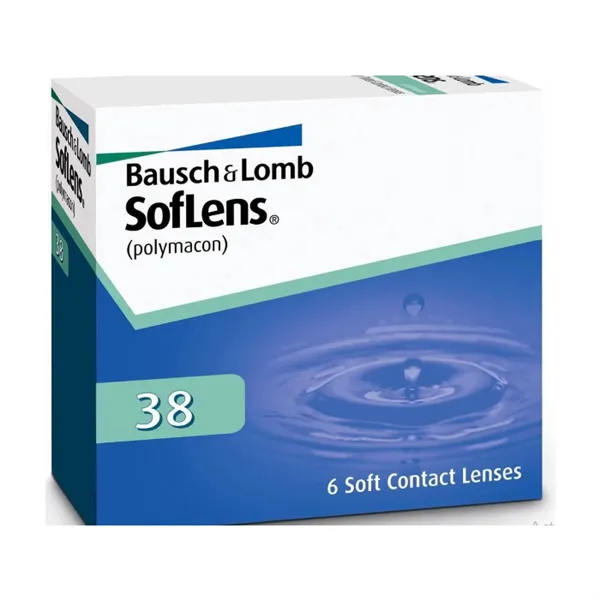 Soflens 38 Tinted Lenses Visibility -2.25 BC/87 6 Units