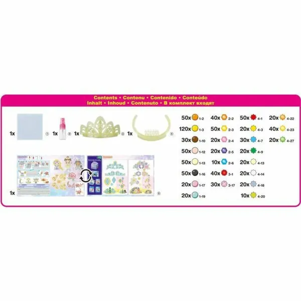 Lasihelmet Aquabeads The Disney Princess Tiara 870 Kappaletta