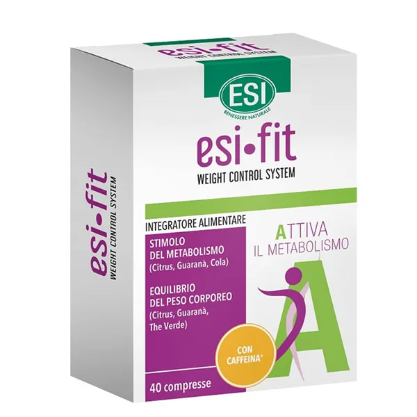 Esi Fit Activates Metabolism Food Supplement With Caffeine 40 Tablets