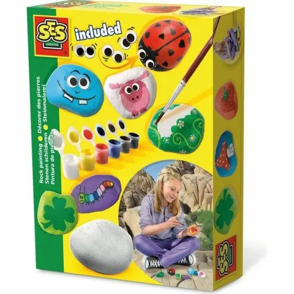 Набор красок SES Creative Pinta piedras Жёлтый