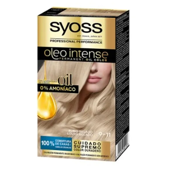 Syoss Oleo Intense Permanent Hair Color 9-11 Icy Blonde