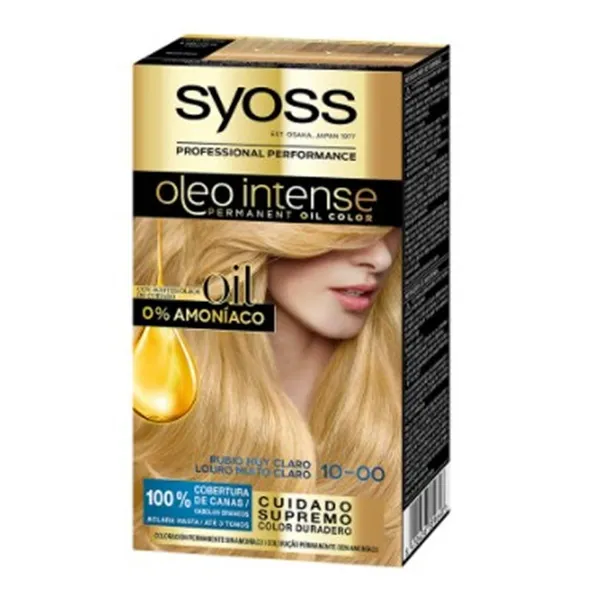 Syoss Oleo Intense Permanent Hair Color 10-00 Very Light Blonde