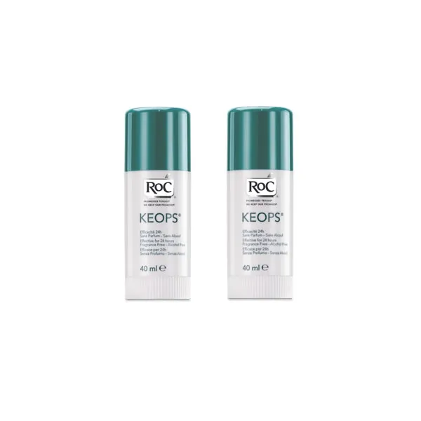 Roc Keops Stick Deodorant 2x40ml