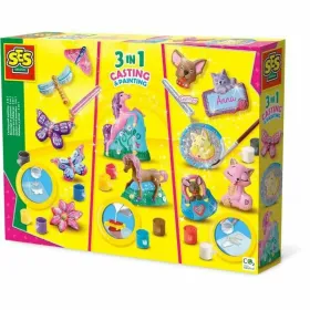 Žaidimų tešlos rinkinys SES Creative Molding and painting - 3 in 1