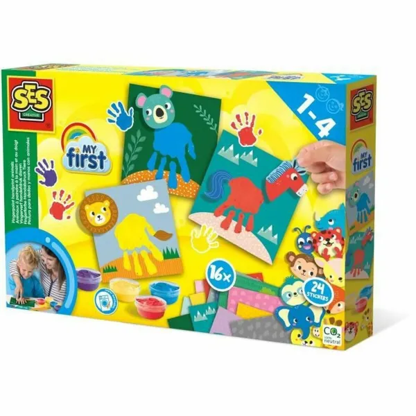 Pirkstu krāsa SES Creative My first Šķidrumu Daudzkrāsains