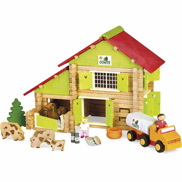 Playset Jeujura My Wooden Farm 180 Daudzums