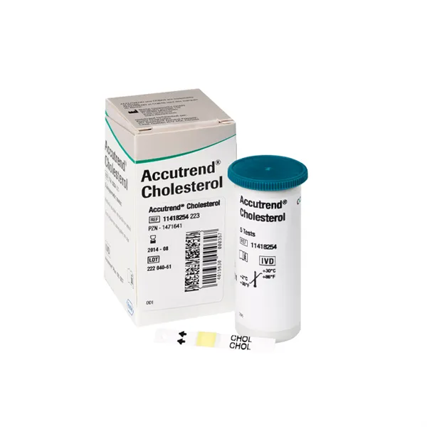 Accutrend Cholesterol Test Strips 5U 