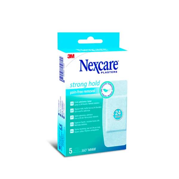 Nexcare Sensitive 360º Maxi 5 Silicone Plasters 50mm x 100mm