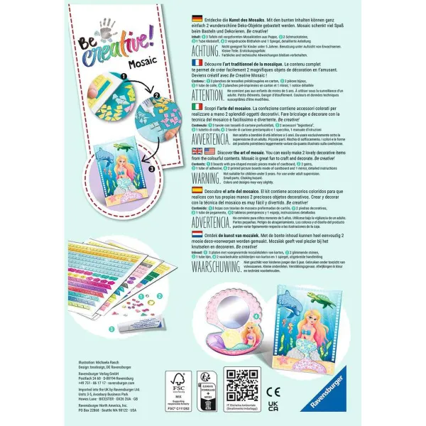 Mosaiikki Ravensburger Be Creative Mosaic
