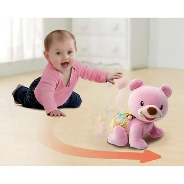 Pūkaina Rotaļlieta Vtech Baby Bear, 1,2,3 Follow Me Muzikāls Rozā