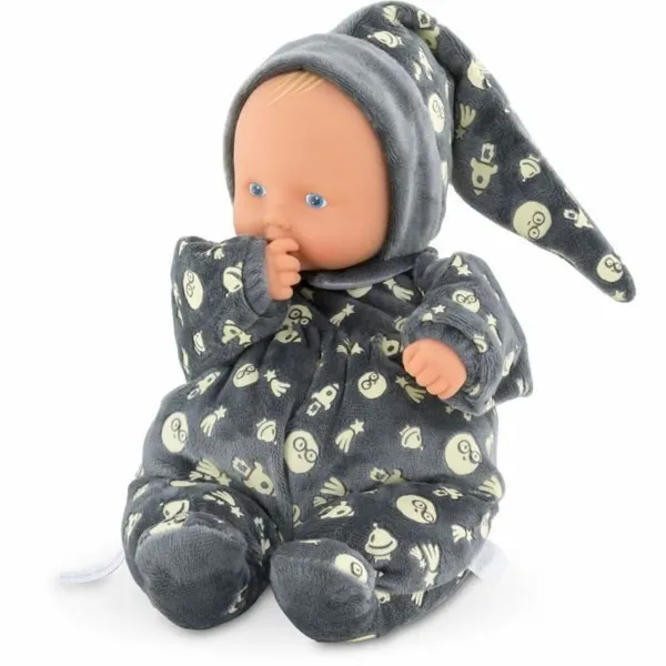 Beebinukk Corolle Babipouce brille dans la nuit