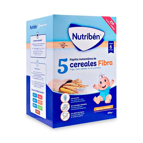 Nutribén 5 Cereali Fibra 600g 