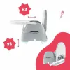 Highchair Badabulle Sitzerhöhung 15 kg White/Grey