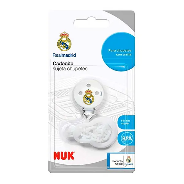 Nuk Real Madrid Pacifier Holder Chain 1U 