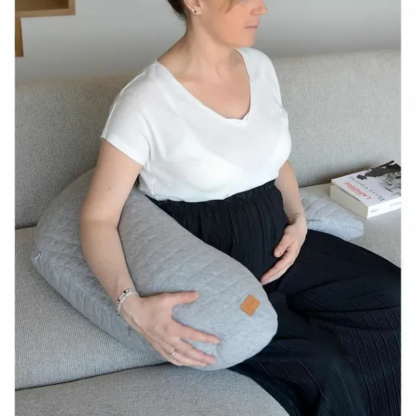 Breastfeeding Cushion Béaba Big Flopsy Harmaa