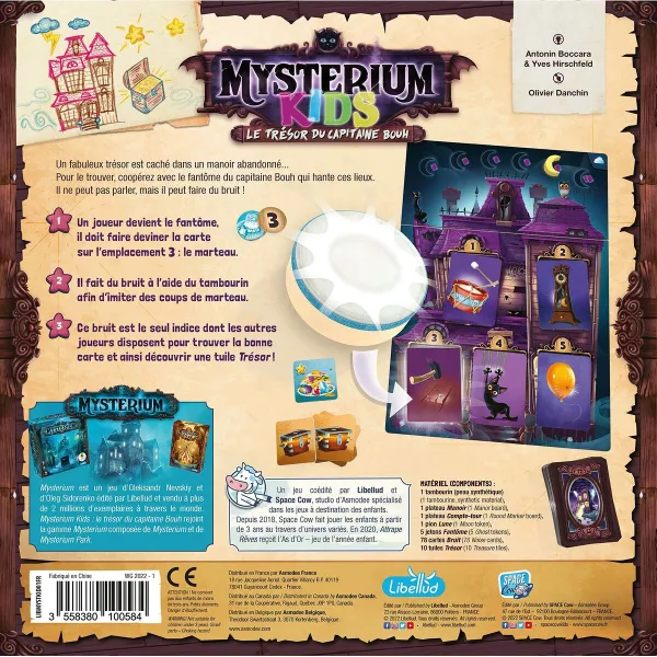 Stalo žaidimas Asmodee Mysterium Kids: Le Trésor du Capitaine Bouh Prancūzų