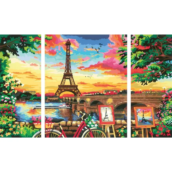 Gleznošanas pēc skaitļiem komplekts Ravensburger 20134 80 x 50 cm 4 Daudzums 1 Daudzums 4 gb.