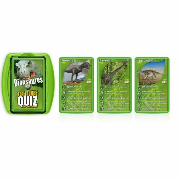 Klausimų ir atsakymų rinkinys Top Trumps Quiz Dinosaures